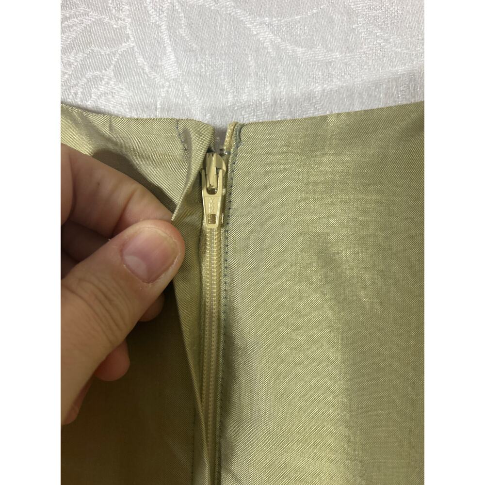 Marisa Baratelli Thai Silk Dress 6 Gold NEW Old Hollywood - Picture 7 of 11